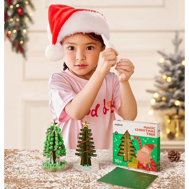 Đồ Chơi STEM Cây Thông Noel Tự Nở Thần Kì Magic Christmas Tree, Đồ Chơi Thông Minh