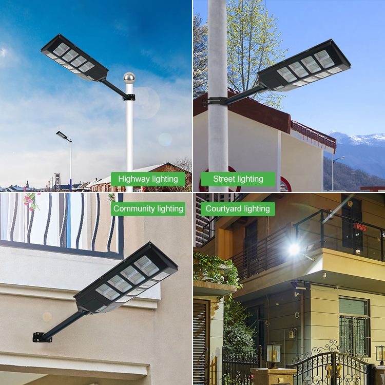 Đèn năng lượng mặt trời liền thể 600W, 8 Khoang,Vỏ nhựa ABS, Tấm pin liền, Cảm biến chuyển động. Ánh sáng trăng- 600WLT