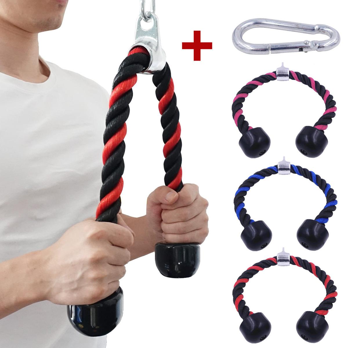 Tricep Dây 36 Inch Đỡ Tay Thể Dục Luyện Sức Mạnh Dây Rút Cáp Máy Đính Kèm Cho Bodybuding Tập Thể Dục Dụng Cụ Tập Gym
