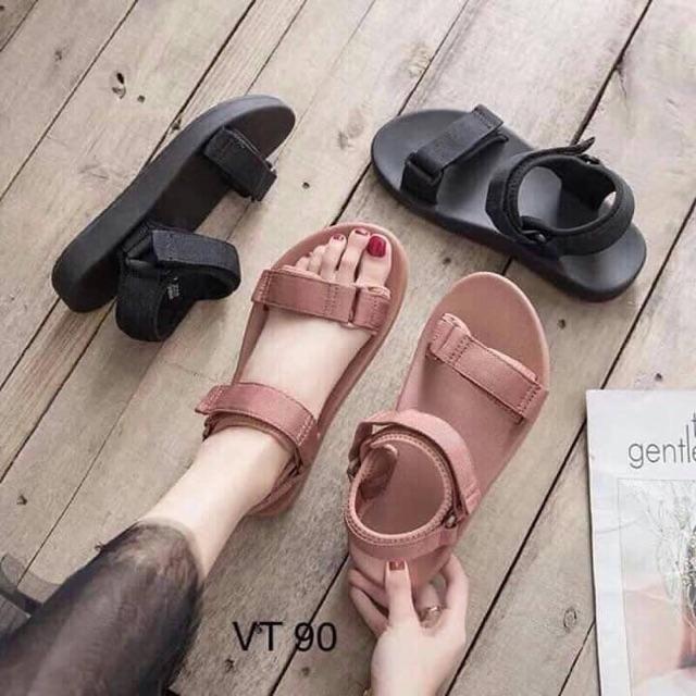 Giày sandal quay dán để bằng năng động cho bạn gái