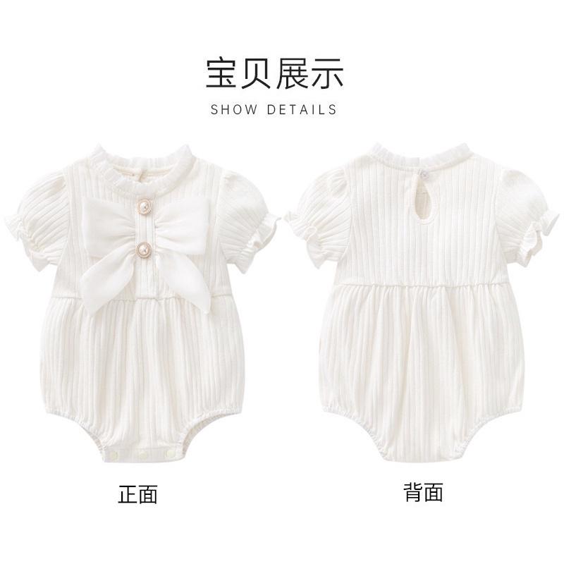 Romper Bodysuit Nơ Siêu Xinh Cao Cấo Cho Bé