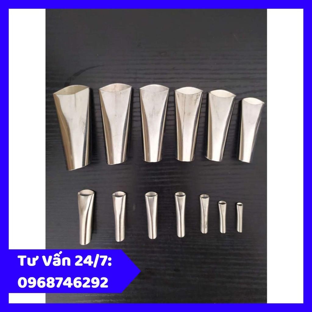 Bộ 7 Đầu vòi vuốt keo bằng Inox