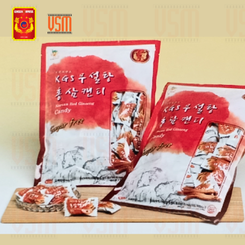 Kẹo Hồng Sâm Hàn Quốc Không Đường KGS Ginseng House - Bịch 300g