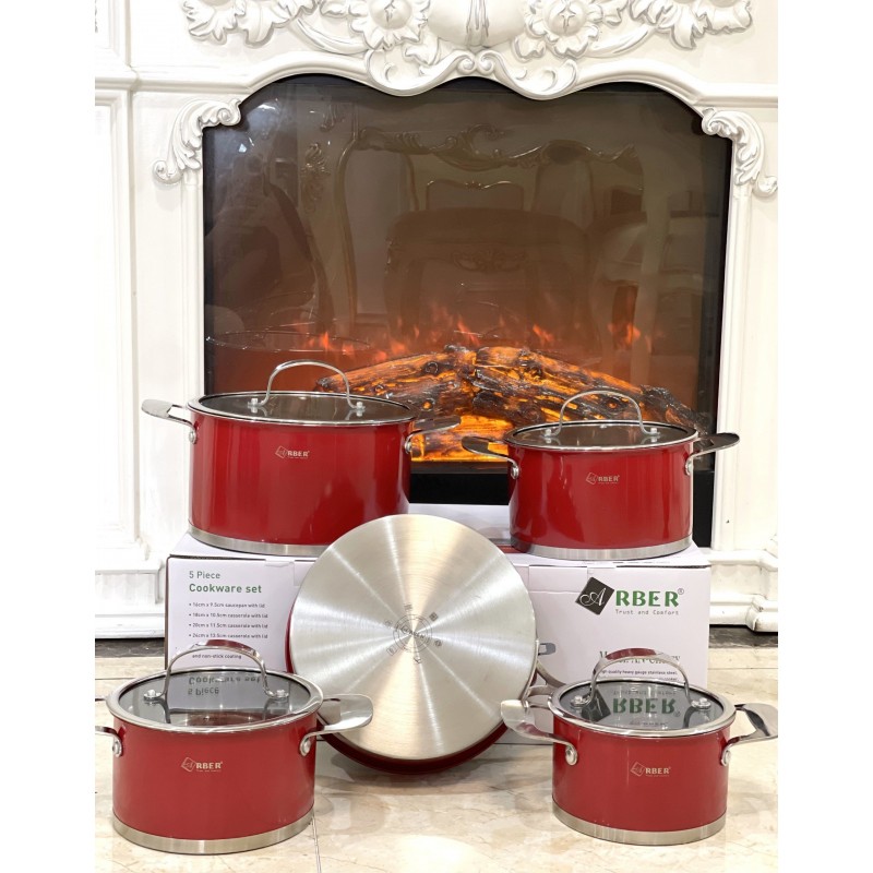 Bộ nồi inox Arber CHERRY hàng chính hãng