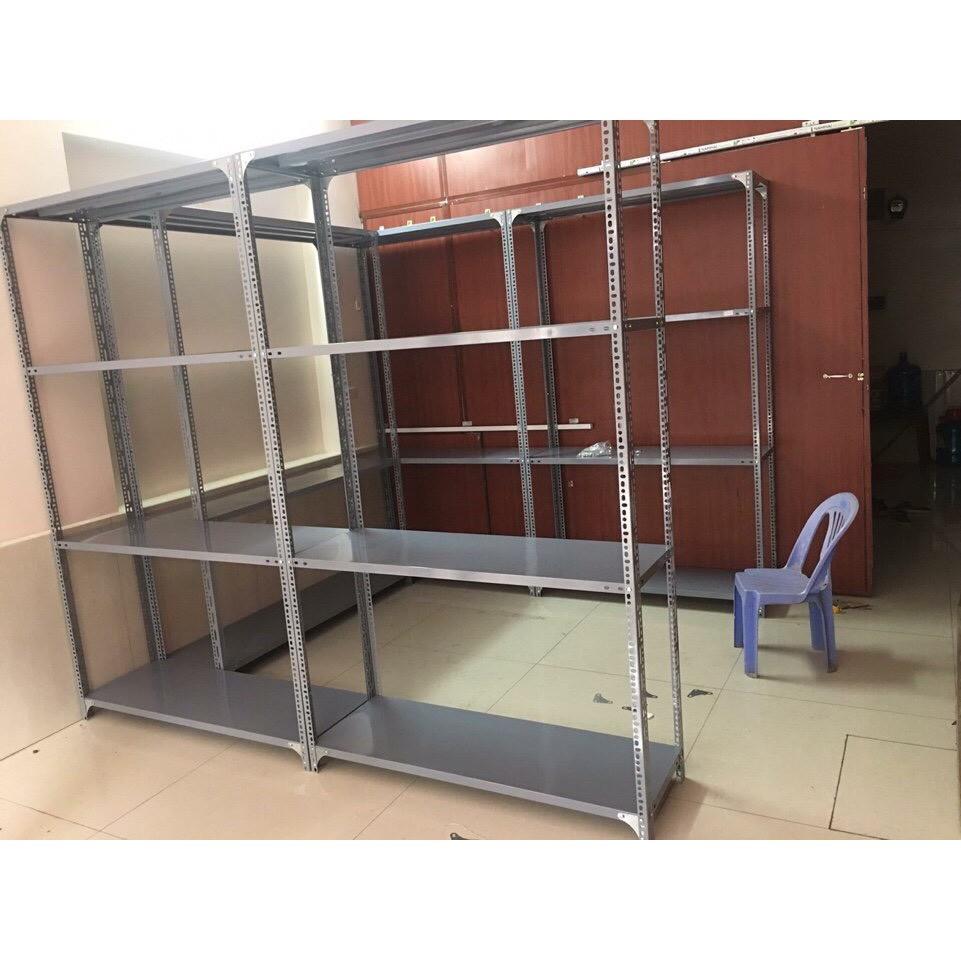 Kệ sắt v lỗ đa năng 4 tầng dài 0,6m x rộng 0,3m x cao 1,5m