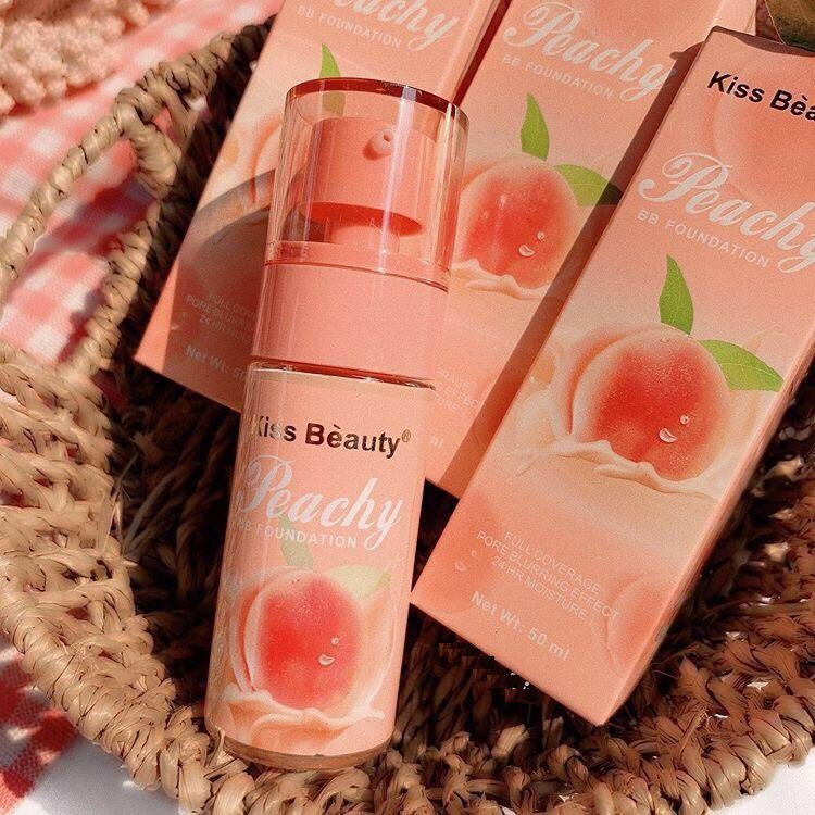 Kem nền che khuyết điểm Kiss Beauty Peach BB Foundation 50ml