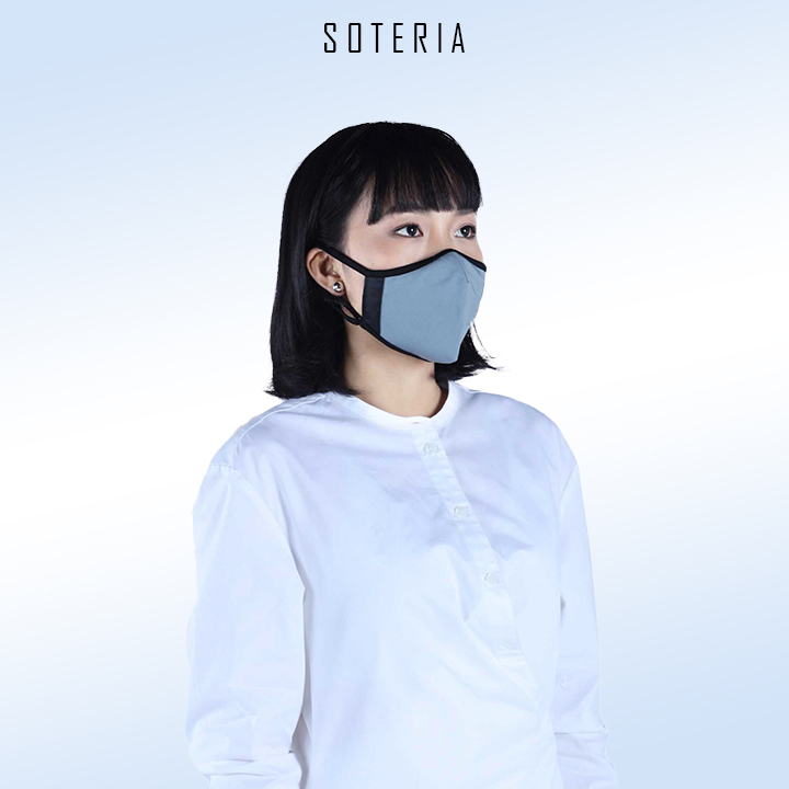 Khẩu trang thời trang Soteria Ultimate Grey ST194 - N95 lọc 99% bụi mịn 0.1 micro