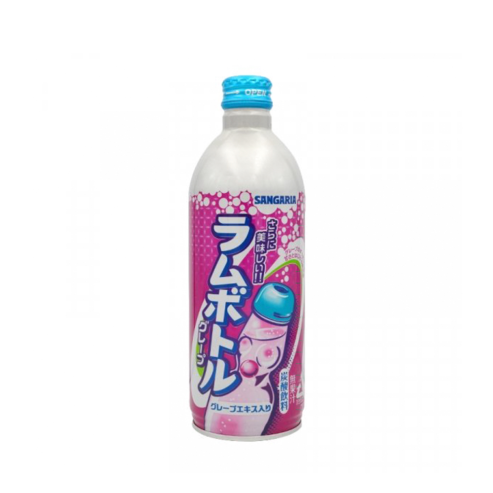 Nước giải khát có ga Soda nho Ramune Sangaria 500mL