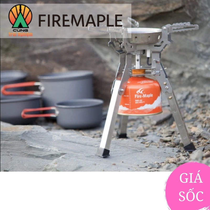Bếp Gas Dã Ngoại Di Động Cắm Trại Ngoài trời, Bếp Inox Chuyên Dụng Fire Maple FMS-108
