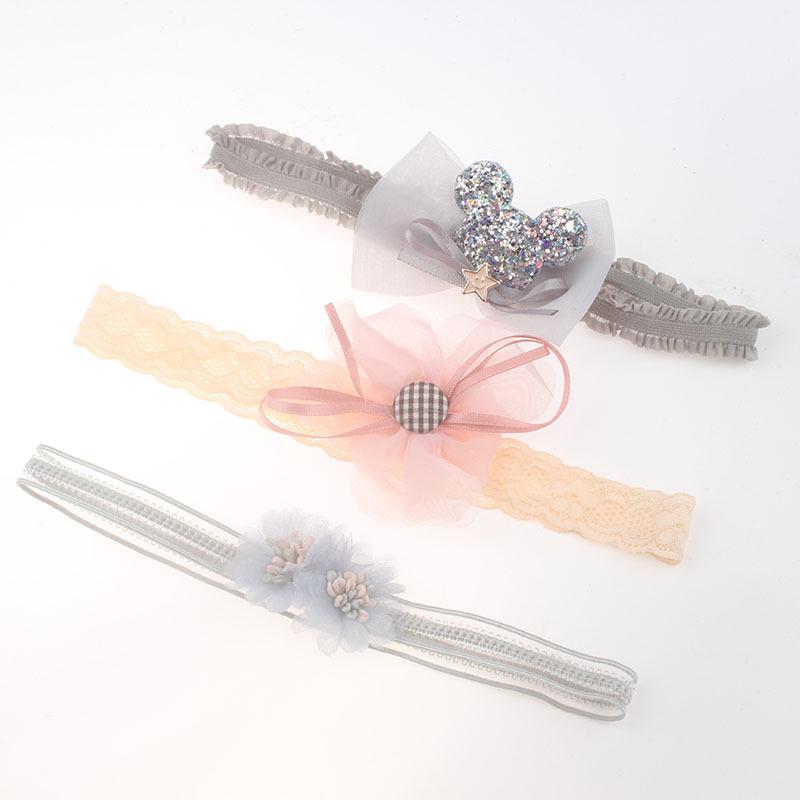 Băng Đô Đính Hoa Phong Cách Hàn Quốc Cho Bé Gái