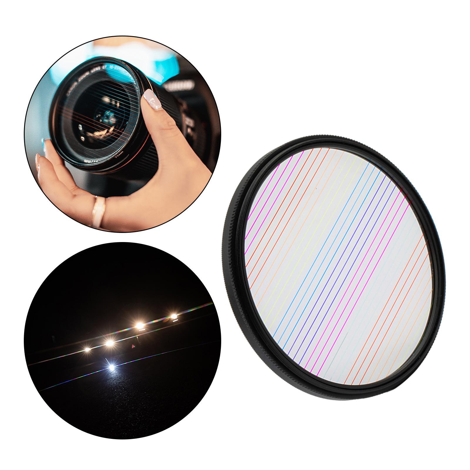 2pcs Streak Filter Special Effects Filter Camera Accessories 77mm Streak