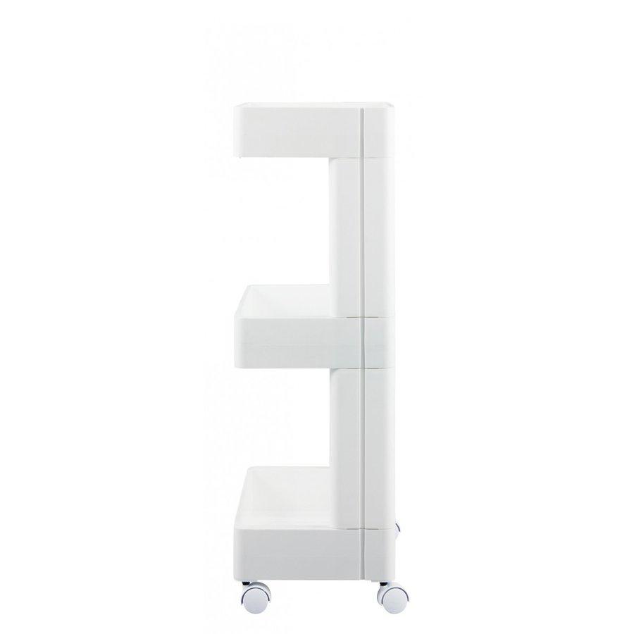Giá Để Đồ Thông Minh 3 Tầng Có Bánh Xe Trắng Nhật Bản