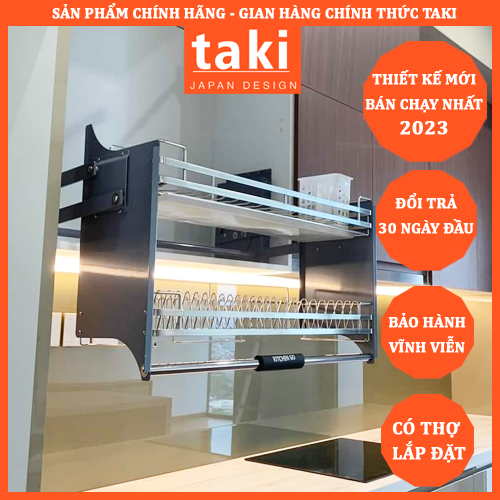 Kệ Chén Nâng Hạ, Kệ Chén Di Động KITCHENGO - Mẫu Mới Hot 2023 - Hàng Cao Cấp