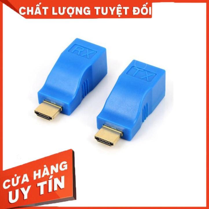 Bộ kéo dài HDMI qua LAN 30m qua cáp mạng Cat5E,6 chuẩn RJ45 ARIGATO - Hàng Chính Hãng