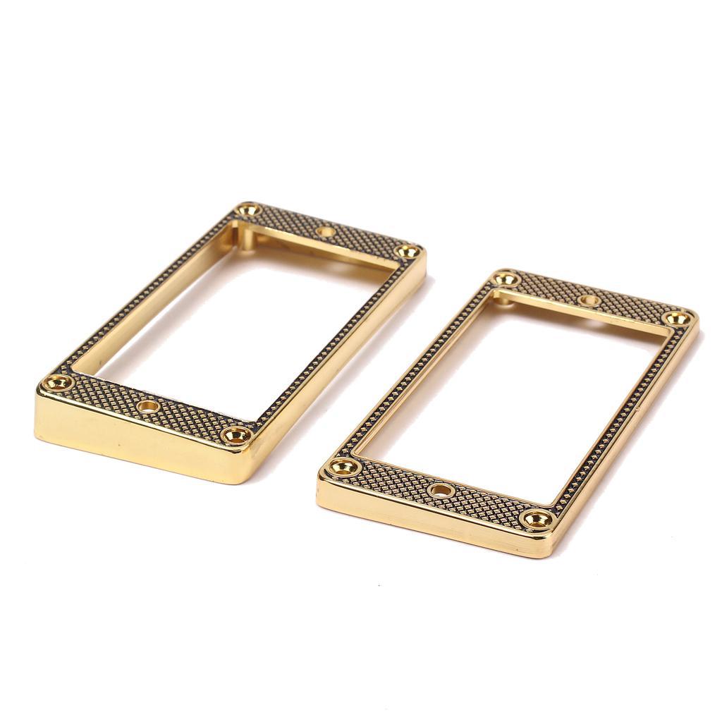 Metal Pickup Mounting Ring for LP SG Guitar w/ Screws Golden