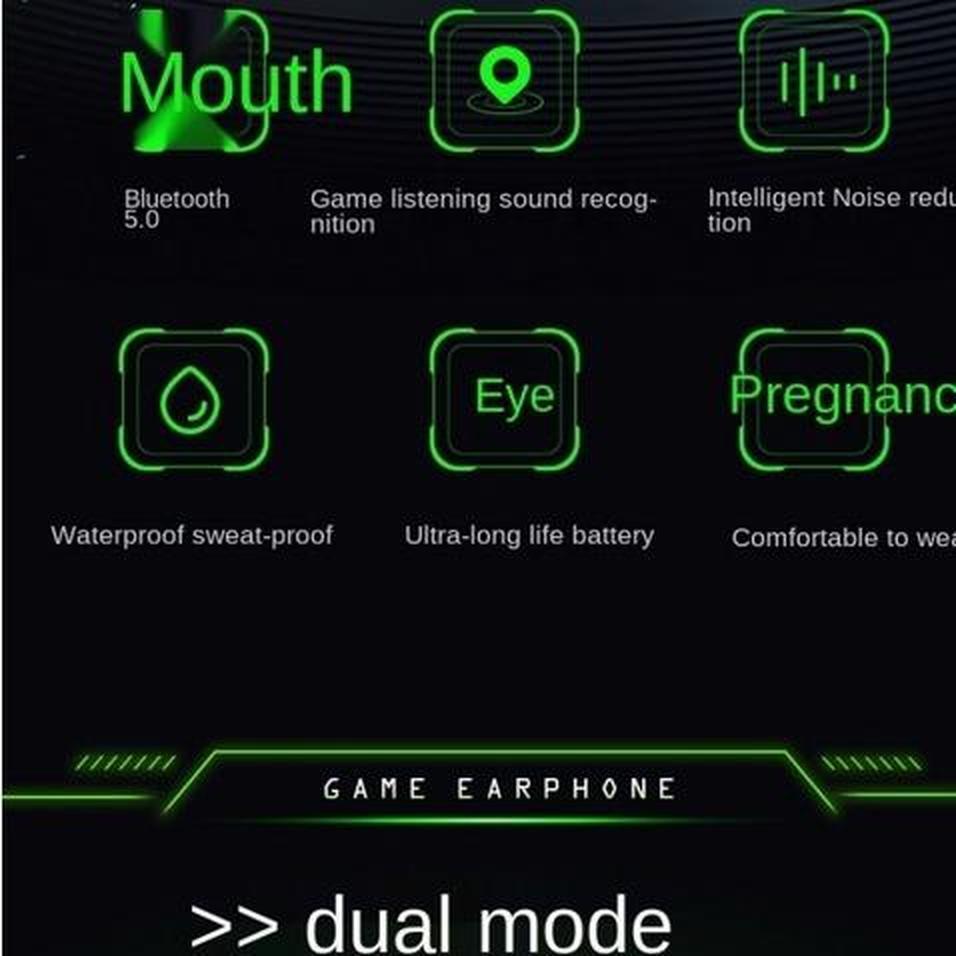 Tai nghe chơi game itikun không dây Tws bluetooth 5.0 độ trễ thấp với mic