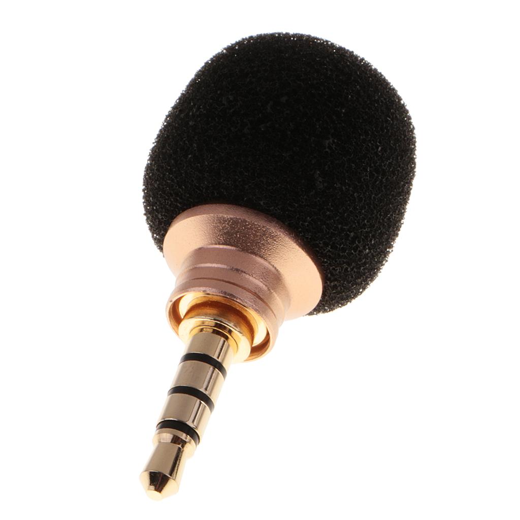 2 Pcs Mini Portable 3.5mm Straight Plug Mic Microphone for Recorder Phone