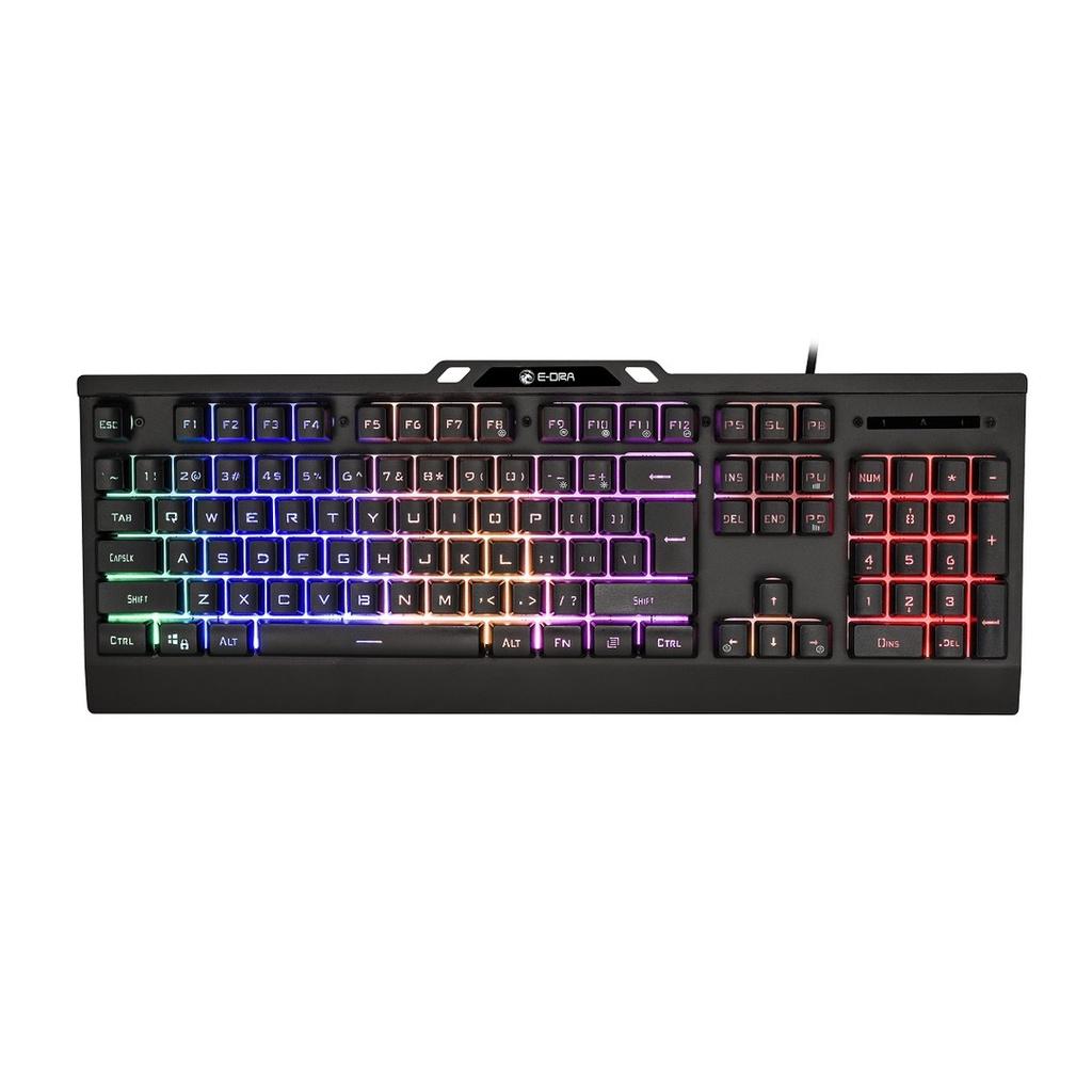 Bàn phím Gaming EDRA EK701 - Chống nước tuyệt đối - Led RGB - Màu đen - BH 24 tháng