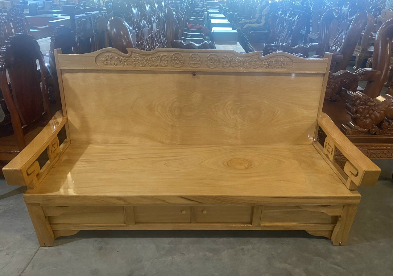 Ghế trường kỷ gỗ gõ đỏ,1m2-1m4