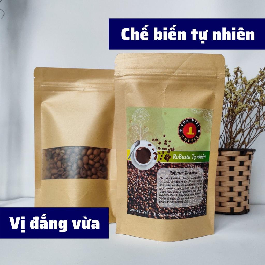 Cà phê nguyên chất ROBUSTA TỰ NHIÊN pha phin và pha máy cafe rang xay vị đắng vừa
