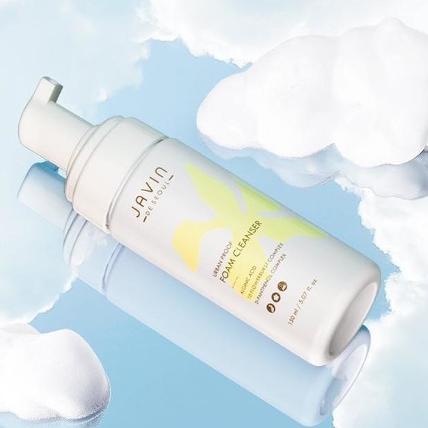 Sữa Rửa Mặt Trắng Da, Dưỡng ẩm tạo bọt Javin De Seoul Cleansing Foam Hàn quốc kèm 1 mặt nạ ngọc trai benew