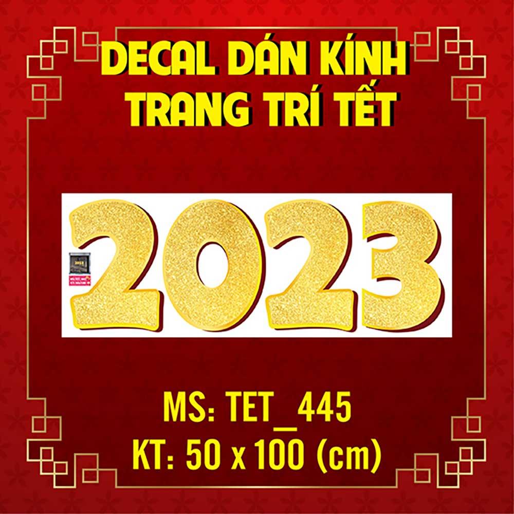 DECAL TRANG TRÍ TẾT 2023 COMBO SỐ 15