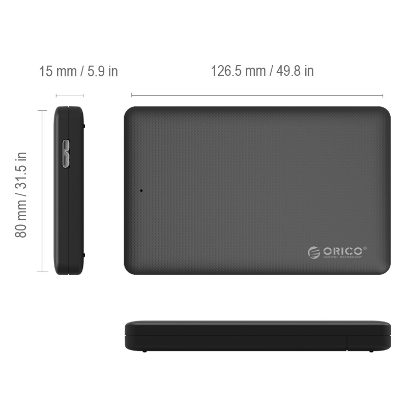 Hình ảnh Hộp đựng ổ cứng 2.5" SSD/HDD Orico 2577U3 chuẩn sata 3 cổng USB 3.0 - Hàng Chính Hãng