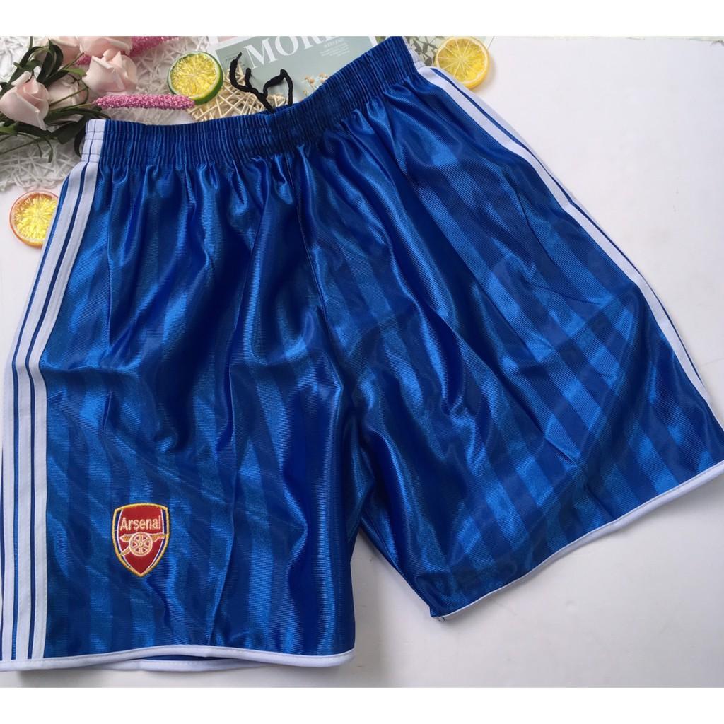 Quần đùi nam từ 60-75kg quần sọt thể thao mặc nhà thun bóng phối 3 sọc - QDN03