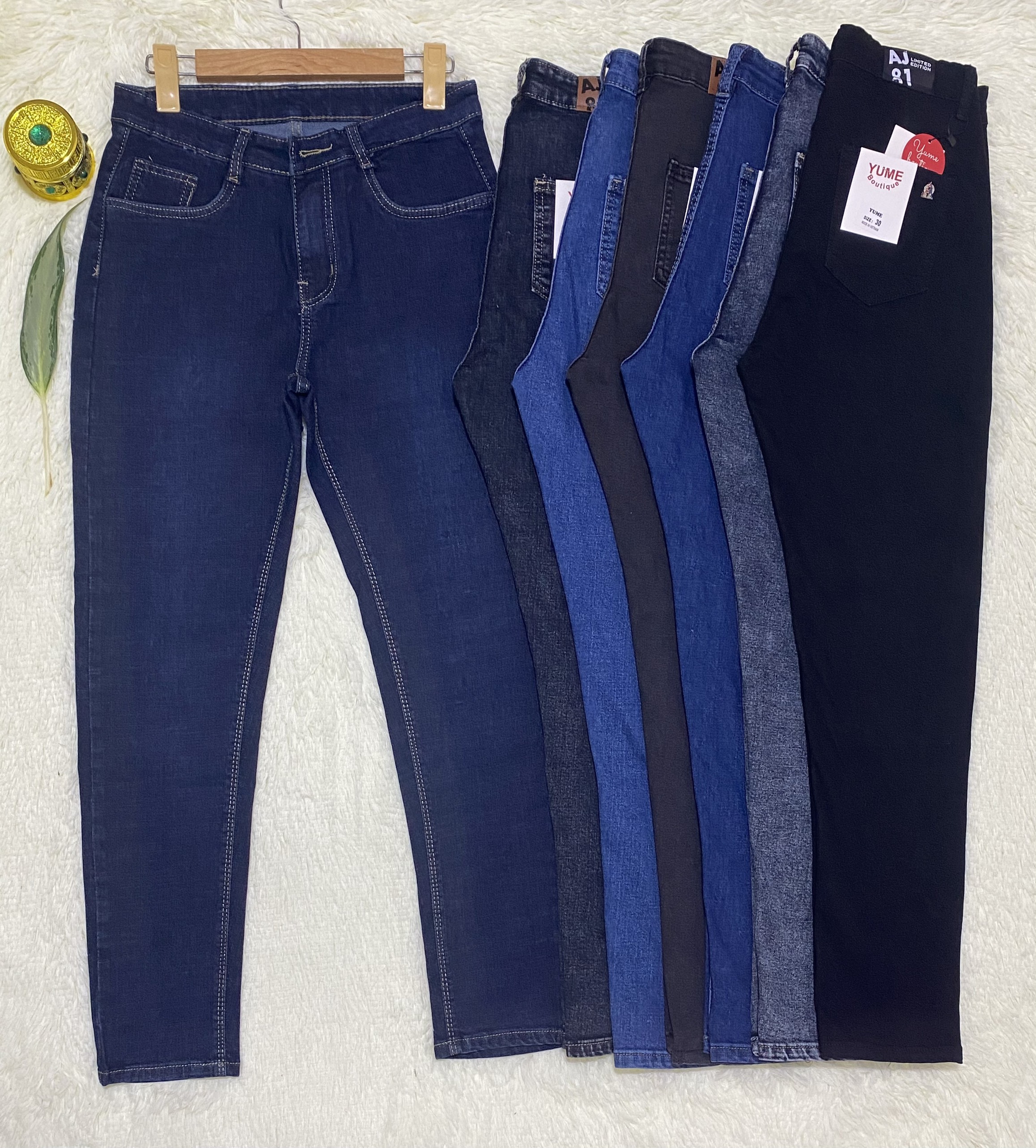 Quần jean dài nữ Lưng cao có size 26-44. . YUME JEAN BIGSIZE