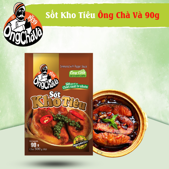 Lốc 15 Gói Sốt Kho Tiêu Ông Chà Và 90g (Simmered With Pepper Sauce)