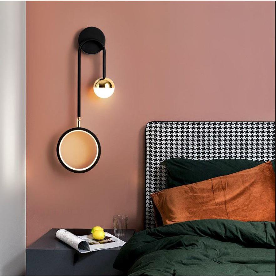 ĐÈN GẮN TƯỜNG ĐÔI MẠ VÀNG CAO CẤP KÈM BÓNG LED