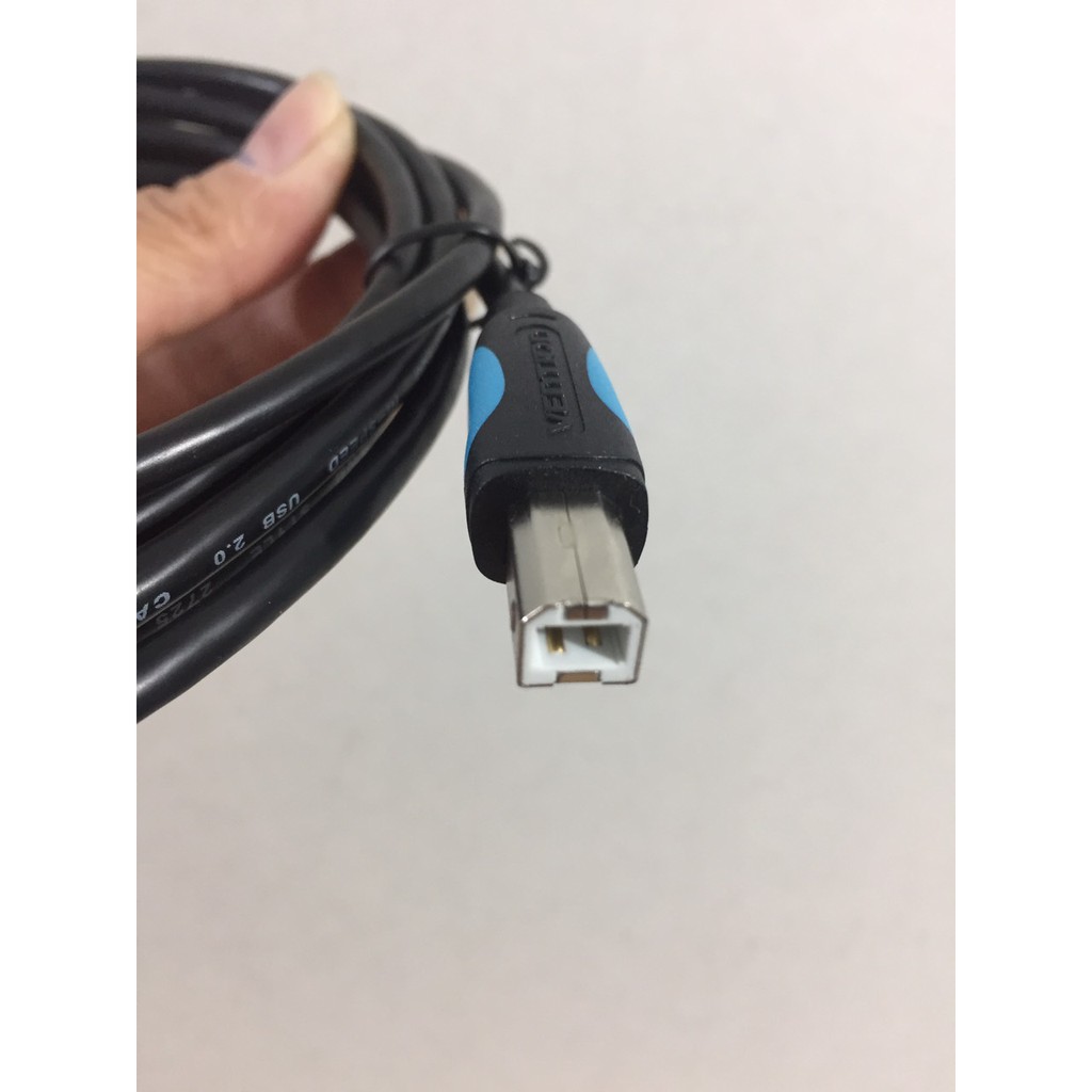 Cáp máy in Usb 2.0 male to B male Cable cho laptop Vention VAS-A16 - Hàng chính hãng