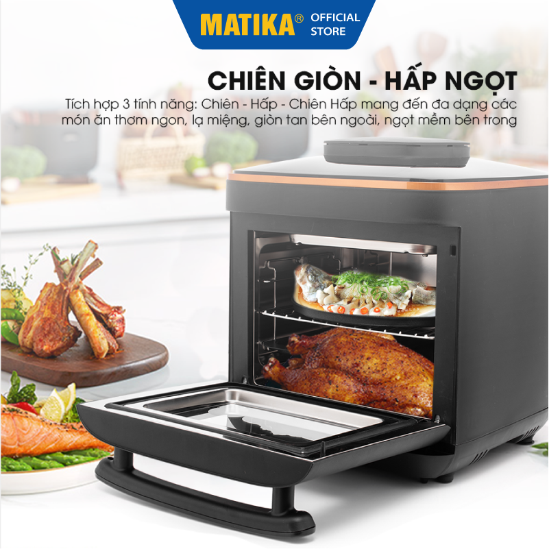 Nồi Chiên Hơi Nước MATIKA 15l MTK-9315, Hàng Chính Hãng