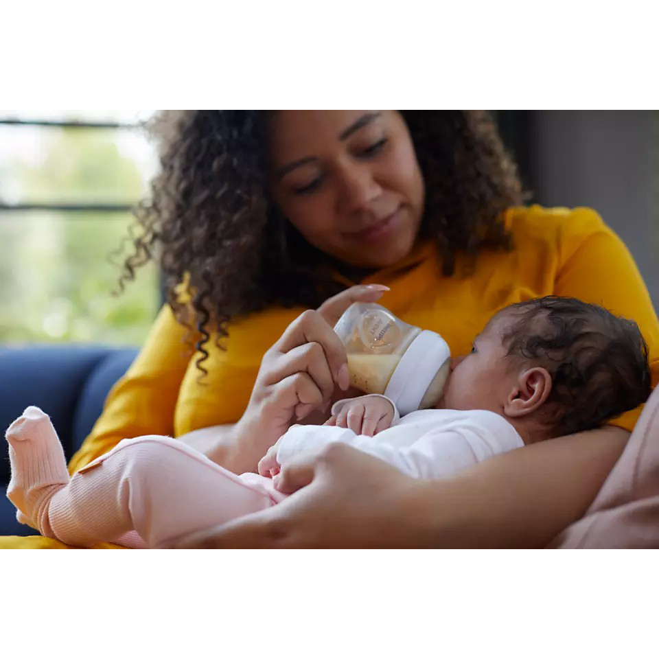 Bình sữa mô phỏng tự nhiên mới hiệu Philips Avent  cho trẻ từ 0 tháng tuổi (125ml-đôi)_SCY900.02