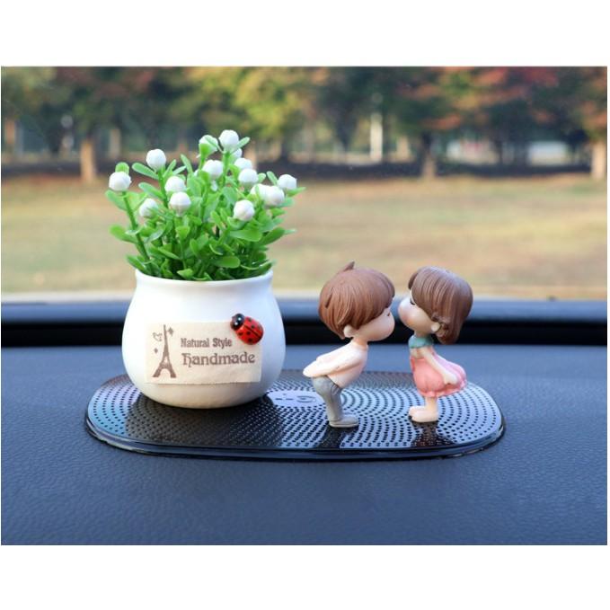 Set decor tình nhân trang trí taplo ô tô, taplo xe hơi - Hoàng Đông shop