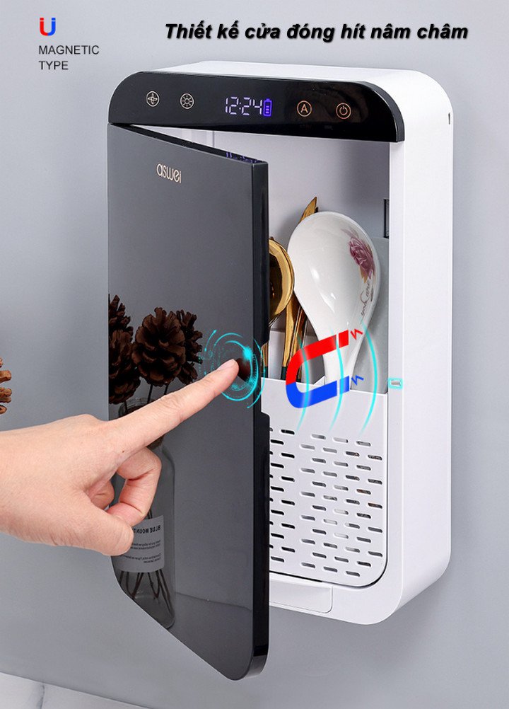 Hộp khử trùng dụng cụ ăn UV có làm khô nhanh Intelligent Sterilization cao cấp - Home and Garden