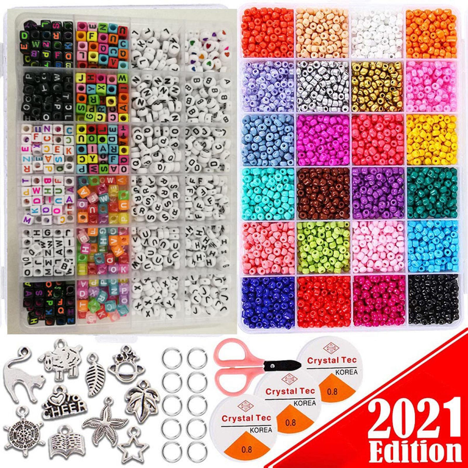 Glass Seed Beads Loose Scissor DIY Bracelets Jewelry Making Finding Supplies