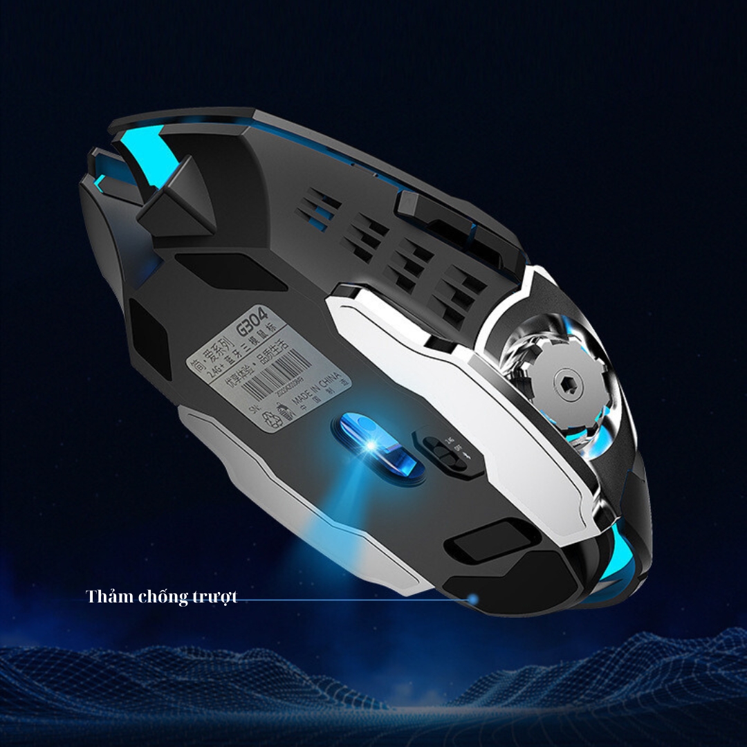 Chuột Không Dây Gaming SEASY G306, Đèn LED Thay Đổi Màu Sắc, Định Vị Chính Xác, Hai Chế Độ Bluetooth Và USB 2.4Ghz- Hàng Chính Hãng