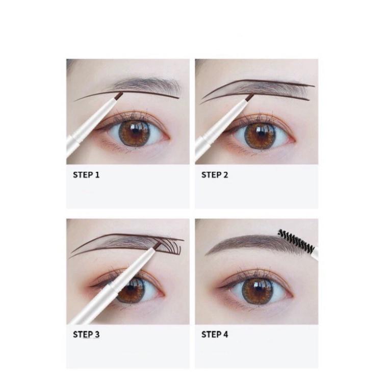 Chì kẻ mày 2 đầu nét mảnh HEYXI Verythin Eyebrow Pencil HCKM1