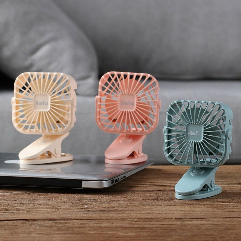 Quạt Tích Điện Mini Để Bàn Chân Kẹp Đa Năng Mini Fan