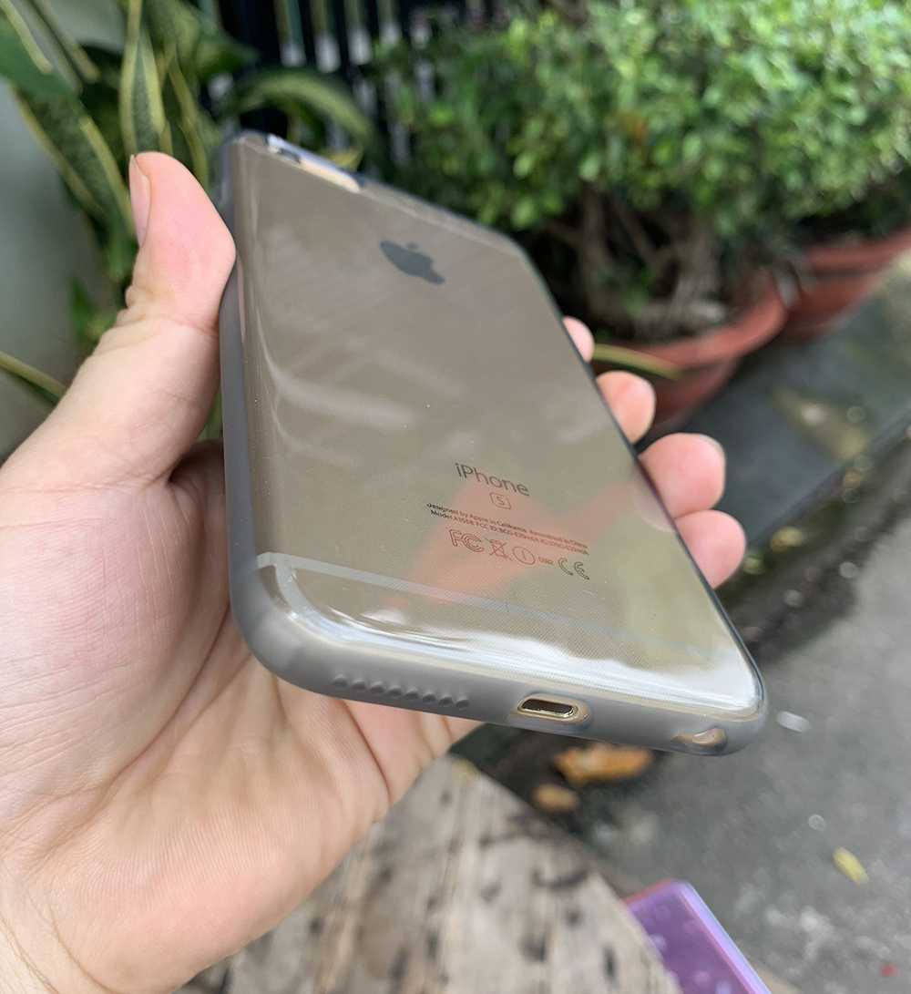 Ốp lưng dẻo cao cấp dành cho iPhone 6 plus / iPhone 6s plus - Màu đen mờ