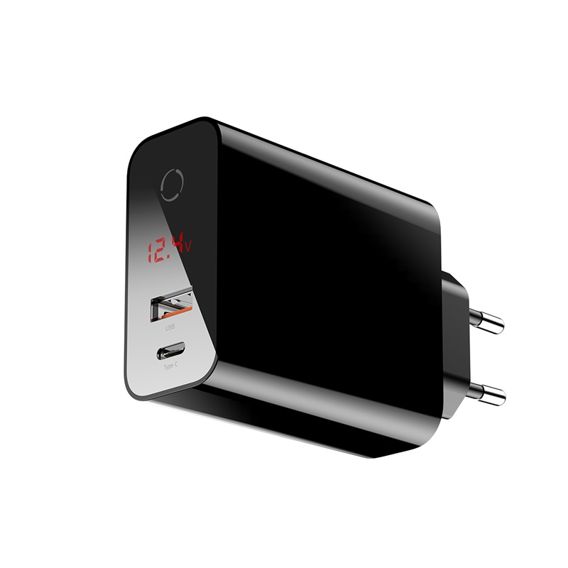 Sạc điện thoại 2 cổng USB &amp; USB Type-C PD3.0 + QC3.0 - Baseus Speed PPS Smart shutdown - Hàng nhập khẩu