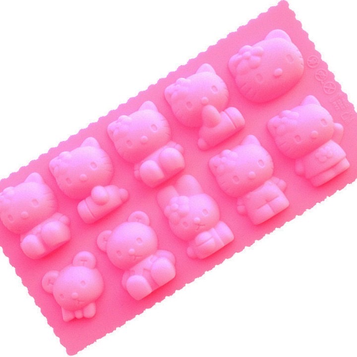 Khuôn silicon mèo kitty