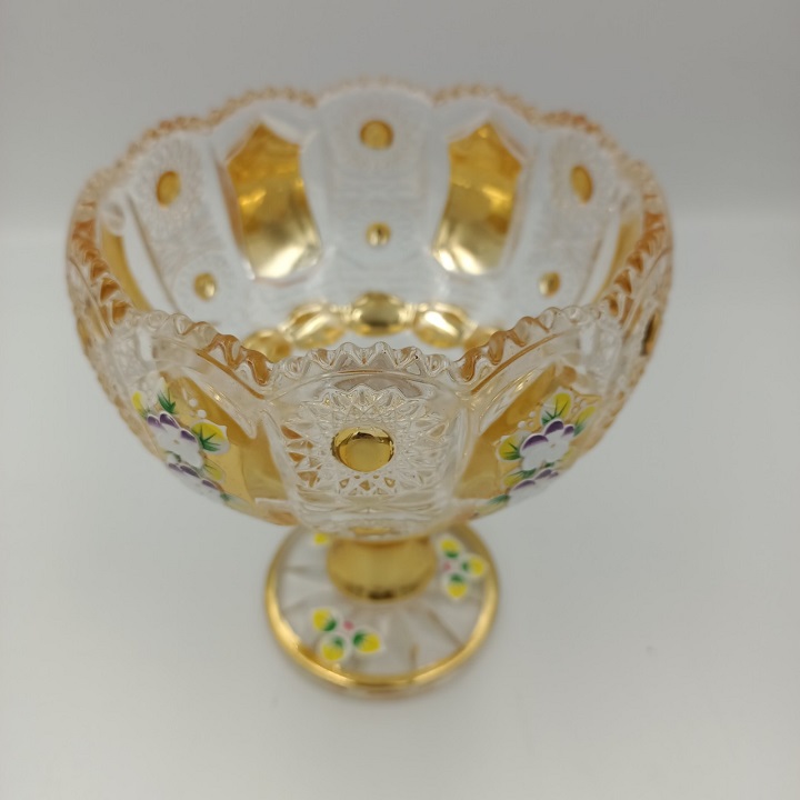 Chân Bồng Pha Lê Mạ Vàng Phong Cách Royal Sang Trọng