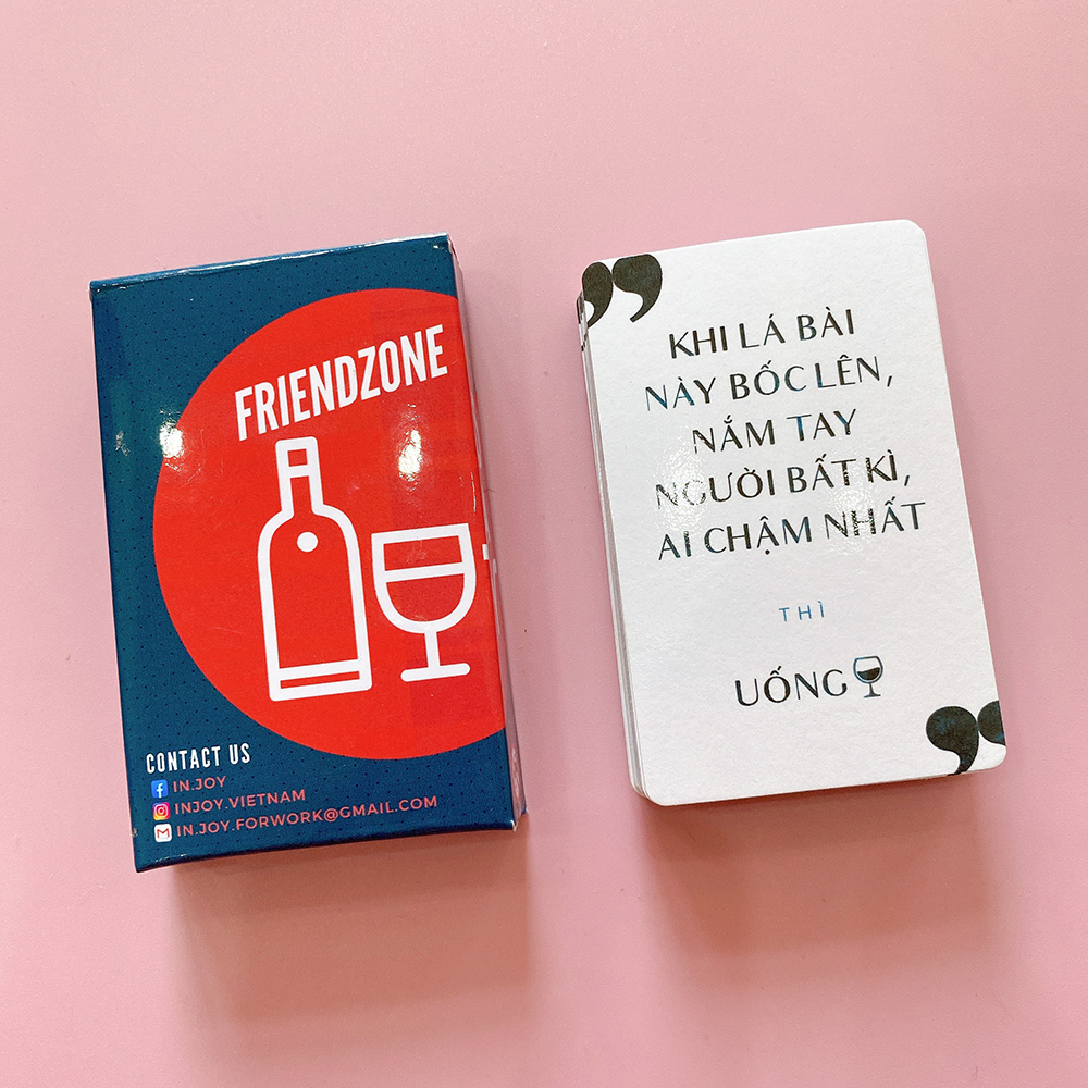 Bộ Bài Say Say Friend Zone 50 Lá Drinking Game Dành Cho Hội Bạn Thân Tụ Tập Tiệc Tùng Ăn Mừng Hot Trend 2022
