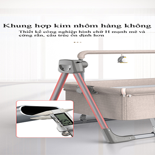 Nôi Điện Cho Bé Có Thiết Bị Điều Khiển Từ Xa Kèm Chương Trình Phát Nhạc SBR-008