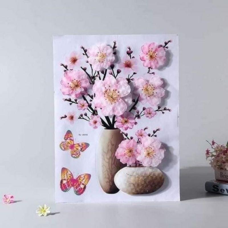 SIÊU PHẨN TRANH HOA NỔI 3D DÁN TƯỜNG SIÊU ĐẸP