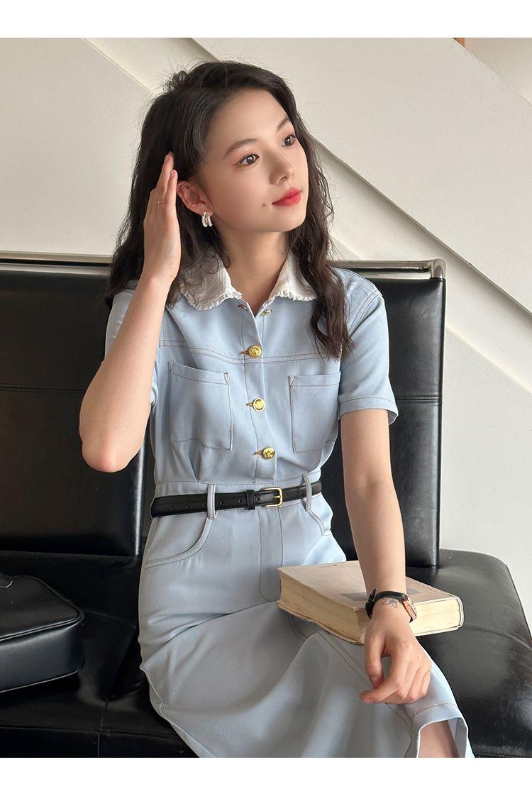 TOBE1SHOP Váy cổ búp bê thơm cho nữ mùa hè 2023 Thiết kế kiểu Pháp