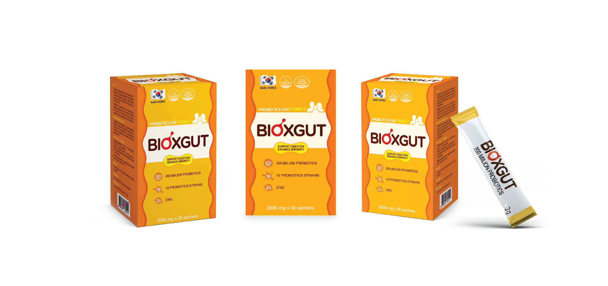 Men vi sinh Hàn Quốc Bioxgut hộp 30 gói