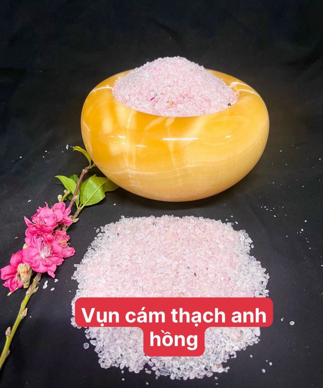 Đá Vụn Cám Thạch Anh Hồng